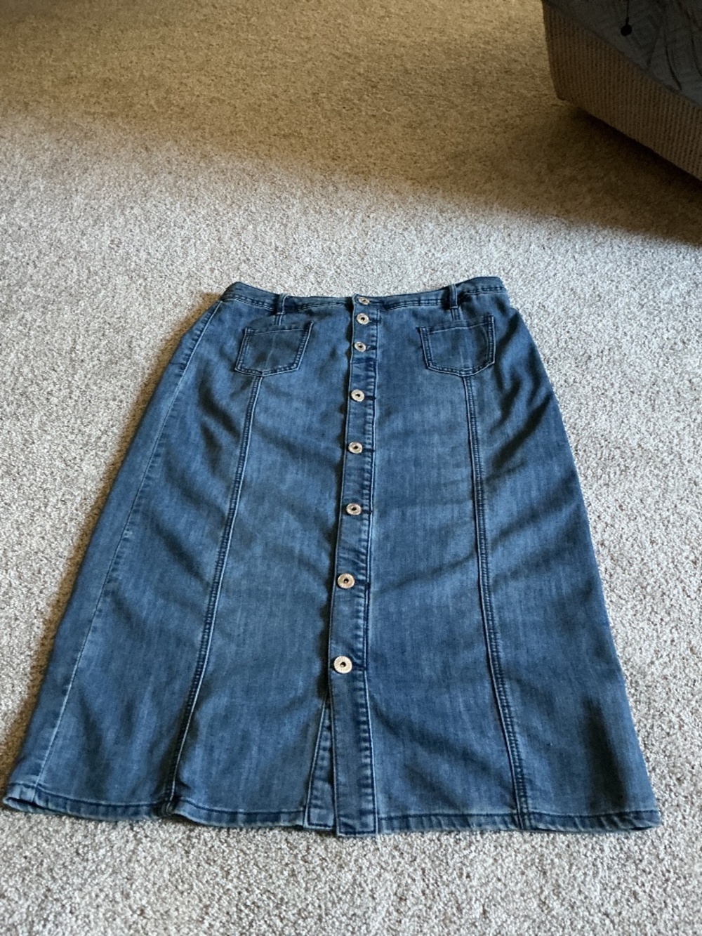 Christopher & Banks Jeans Skirt Sz12 NWOT